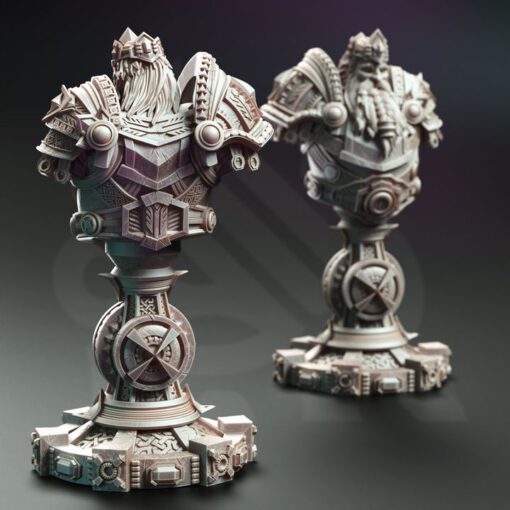 Gordrain Stonehand - Dwarven General Bust - Image 2