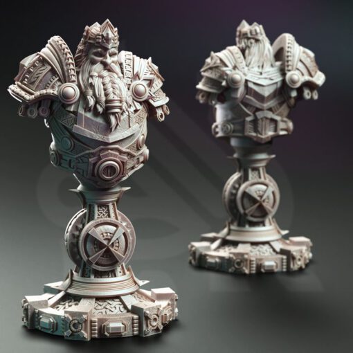 Gordrain Stonehand - Dwarven General Bust - Image 3