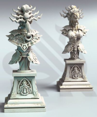 Alternative view of Lian She - Medusa of the East Bust