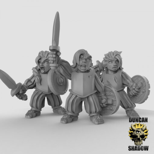 Halfling Female Warriors Warband