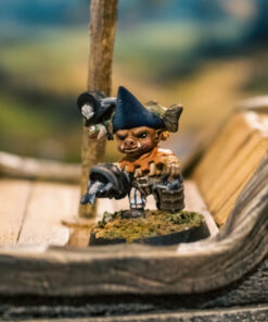 The Cannonier, carrying a bucket of fishy ammunition