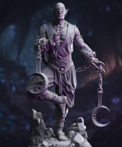 Uxas the Reborn - Drow Lunar Monk