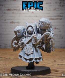 6113 - Catfolk Warlock (Medium) v2 1 owls