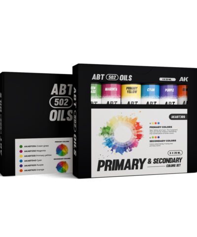 AK Oils Primary and Secondary colors Set