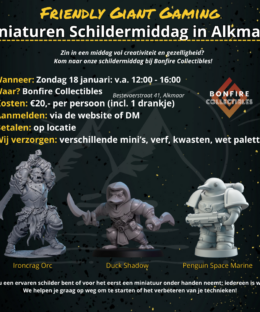 Miniaturen Schildermiddag in Alkmaar 18 januari