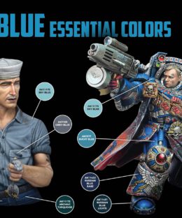 Alternative view of AK Blue Essential Colors set