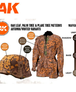 Alternative view of Oak Leaf, Palm Three and Plane Tree patterns Autumn/Winter Variants