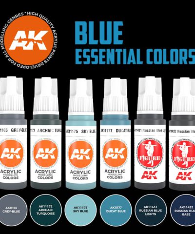Alternative view of AK Blue Essential Colors set