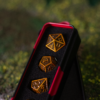 Gold Labyrinth Heavy Metal Dice Set