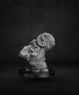 Dwarven Barkeep Barrel