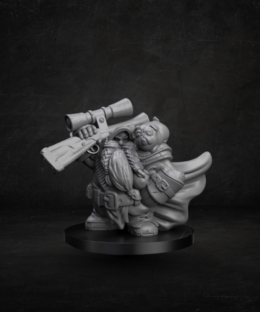 Dwarven Ranger and Pug