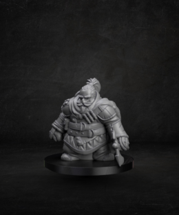 Dwarven Rogue Mustache and Axe