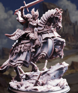 Mounted Jeanne du Lac - Knight of Justice