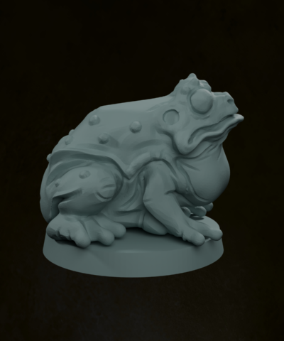 Alternative view of Gnome Frog Mount
