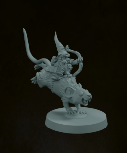 Alternative view of Gnome Mouse Rider Archer 3