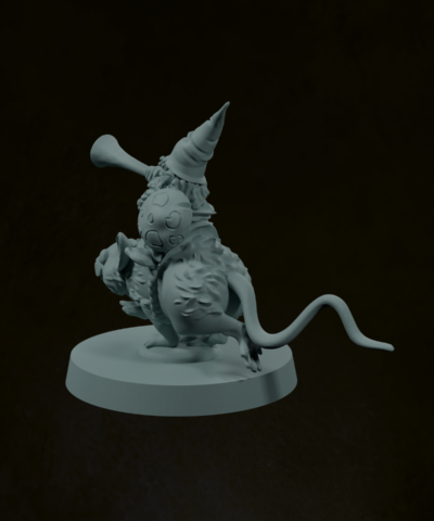 Alternative view of Gnome Mouse Rider Musician