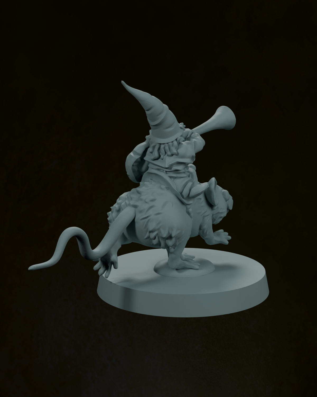 Gnome Mouse Rider Musician - Image 3