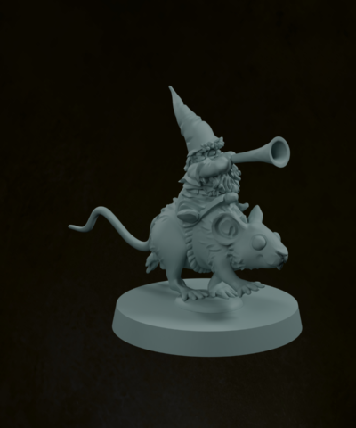 Gnome Mouse Rider Musician - Image 4