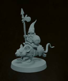 Gnome Mouse Rider Spearman 1