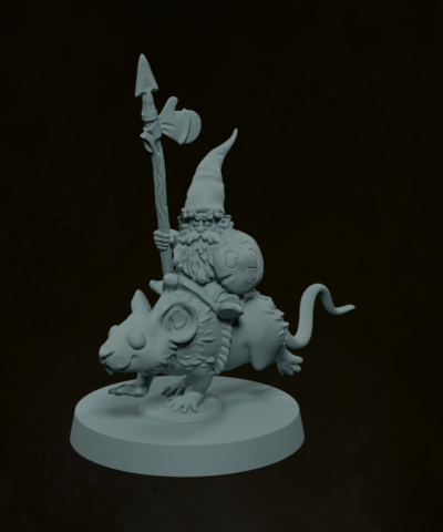 Gnome Mouse Rider Spearman 1