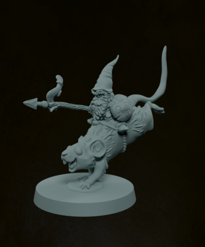 Gnome Mouse Rider Spearman 2