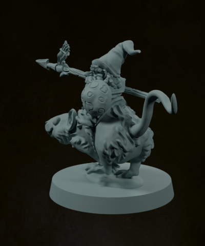 Alternative view of Gnome Mouse Rider Spearman 3