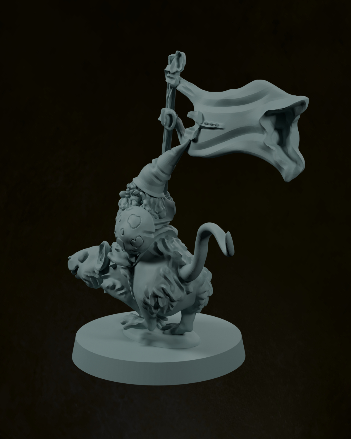 Gnome Mouse Rider Standard Bearer - Image 2