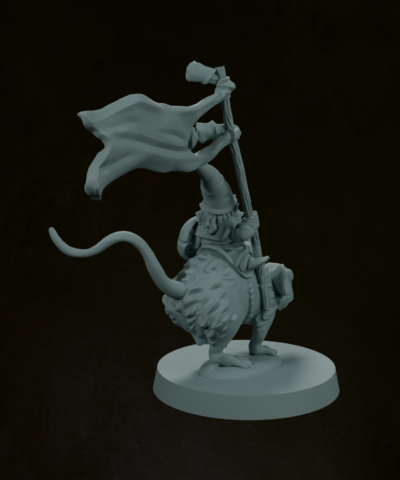 Gnome Mouse Rider Standard Bearer - Image 3