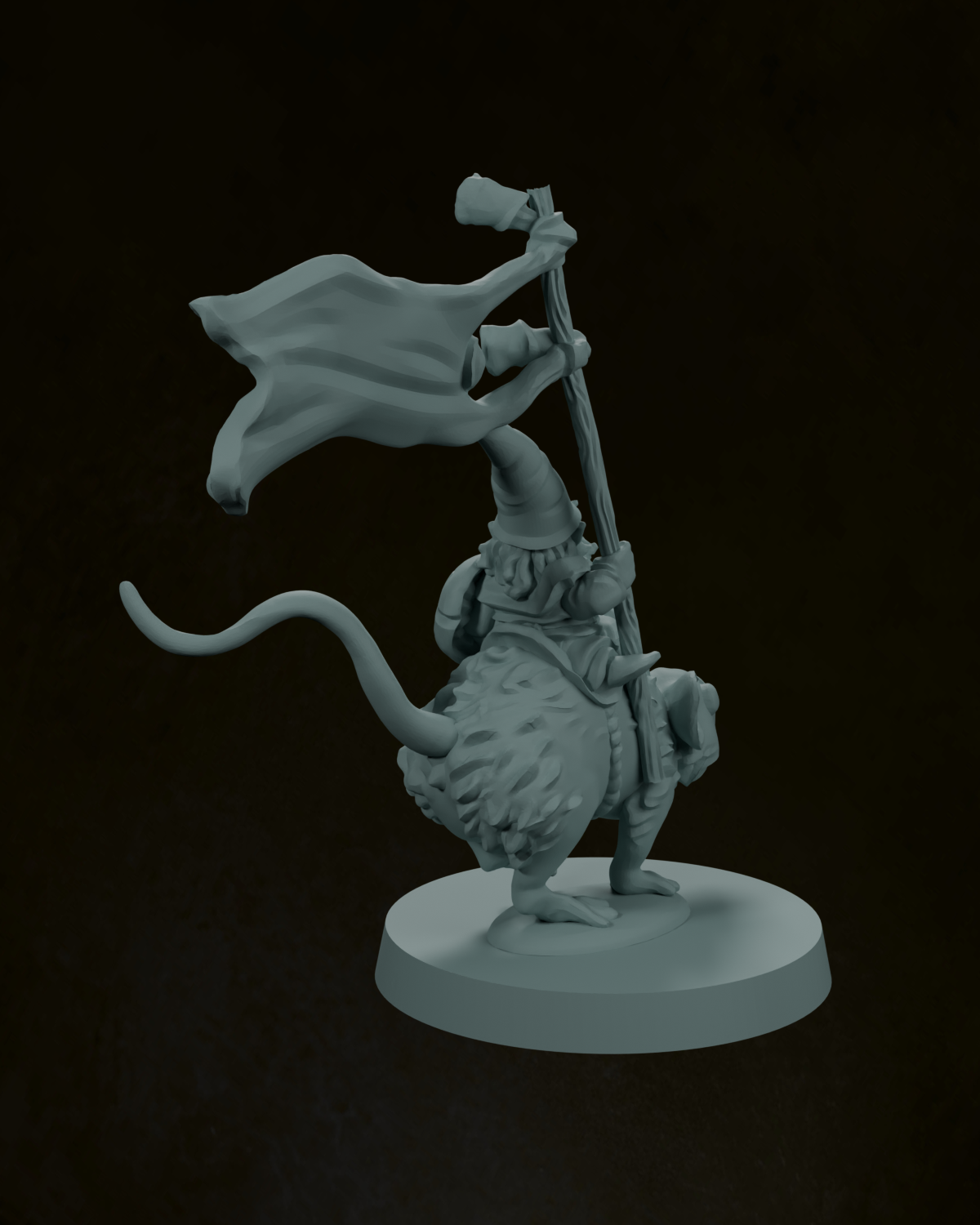 Gnome Mouse Rider Standard Bearer - Image 3
