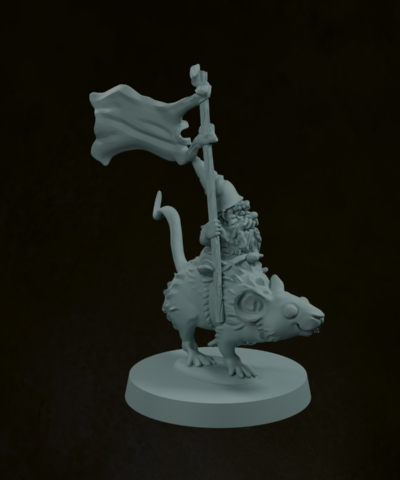 Gnome Mouse Rider Standard Bearer - Image 4