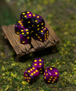 Blackberry Swirl | Mini Pip Dice