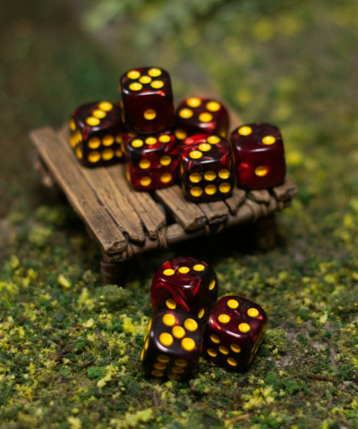 Bloody Marble | Mini Pip Dice