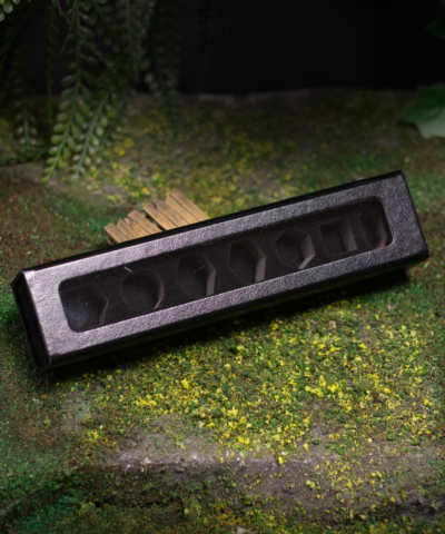 Black Faux Leather Dice Case
