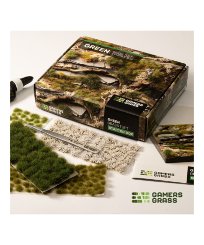 Green Grass Tuft Starters Box | Gamers Grass