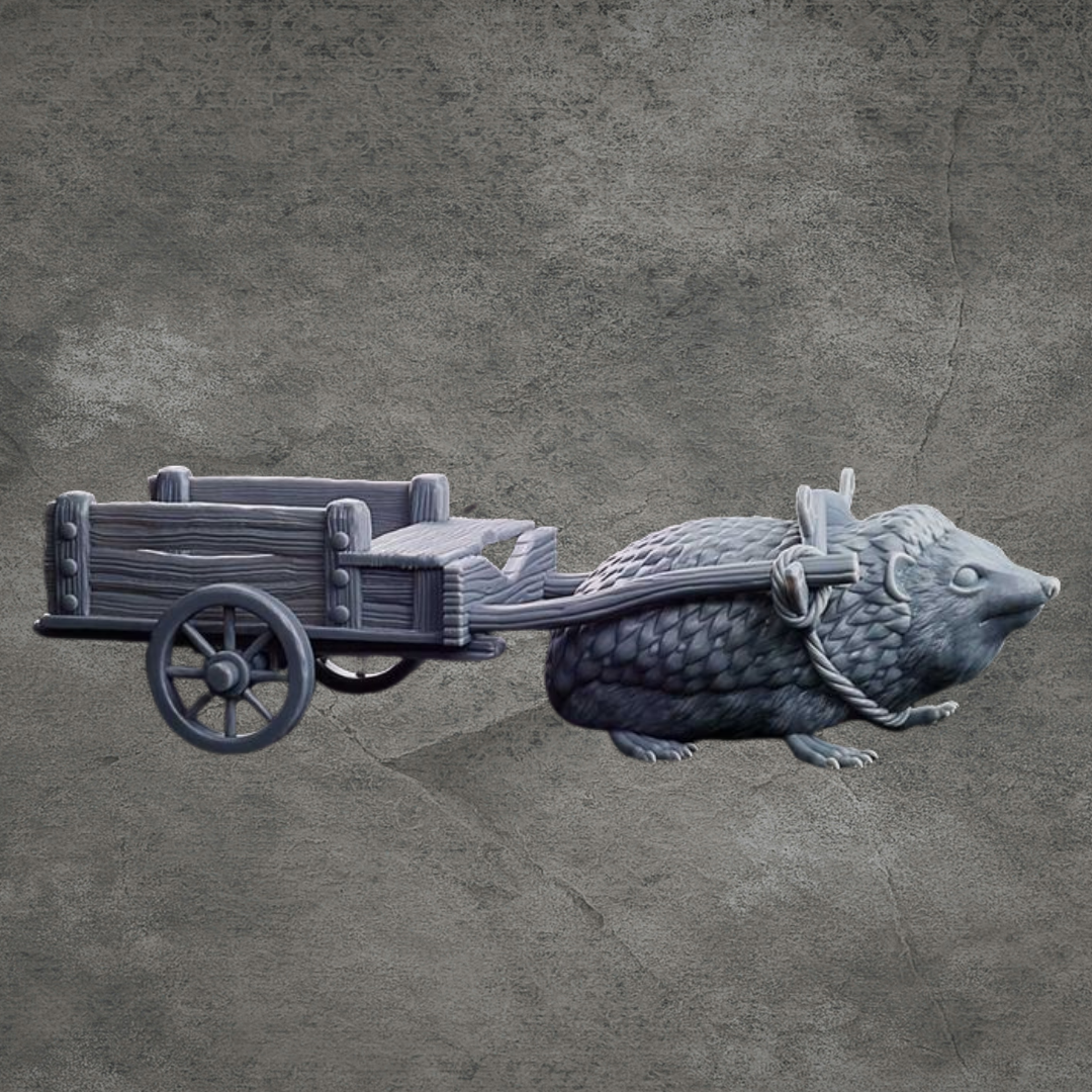 Hedgehog With Cart