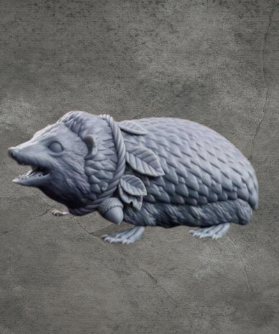 Hedgehog With Necklace