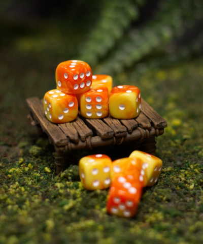 Orange Sunset | Mini Pip Dice