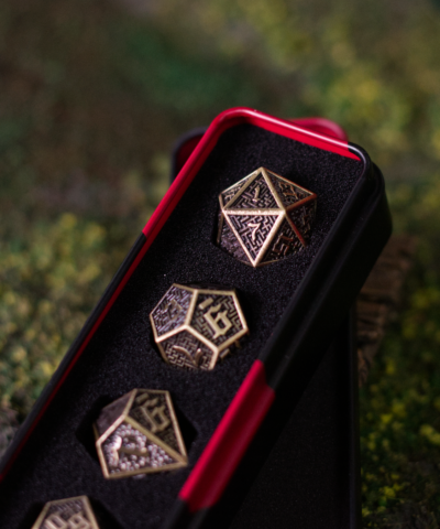 Bronze Labyrinth | Heavy Metal Dice Set