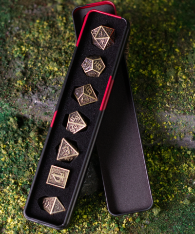 Bronze Labyrinth | Heavy Metal Dice Set
