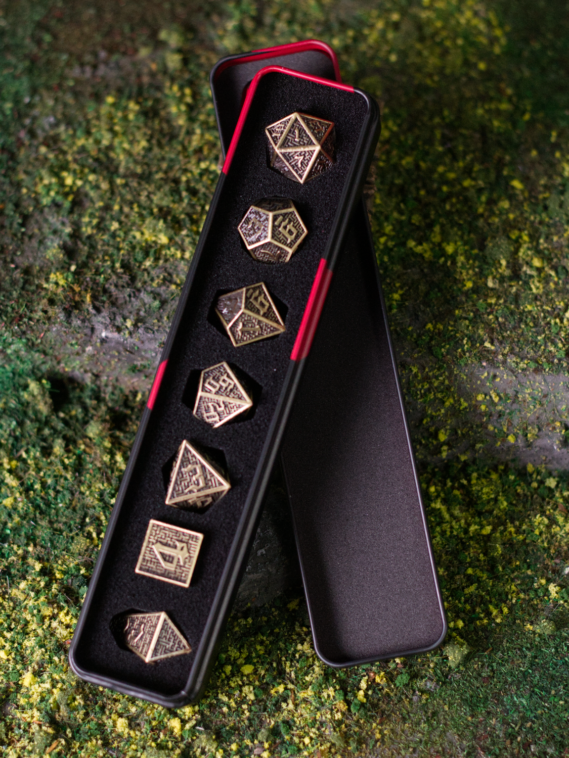 Bronze Labyrinth | Heavy Metal Dice Set