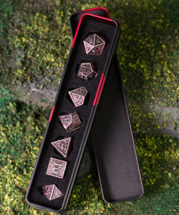 Silver Labyrinth | Heavy Metal Dice Set