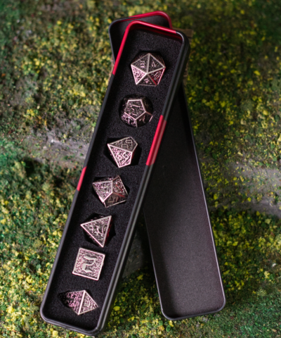 Silver Labyrinth | Heavy Metal Dice Set
