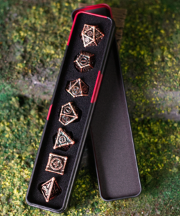 Alternative view of Copper Treasure Chest | Heavy Metal Dice Set