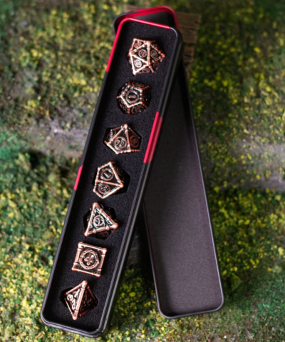 Alternative view of Copper Treasure Chest | Heavy Metal Dice Set