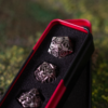 Silver Fractures | Heavy Metal Dice Set