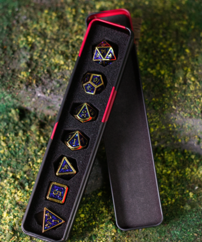 Blue Vortex | Heavy Metal Dice Set