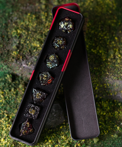 Black Living Tar | Heavy Metal Dice Set