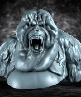 Orangutan bust