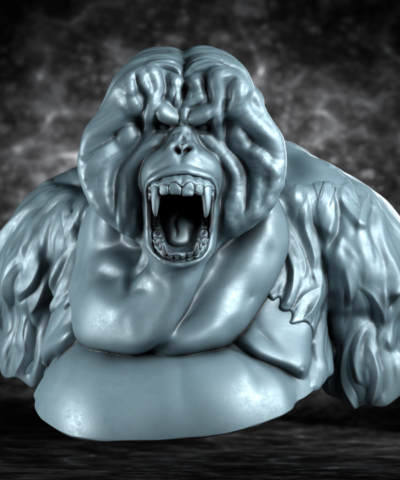 Orangutan bust