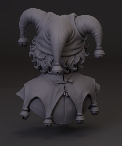 Alternative view of Silvio, Jester to Queen Elowen